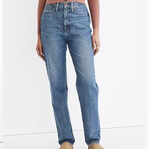 Madewell Women's Baggy Straight Jeans Westmont Wash High Rise 100% Cotton sz 28